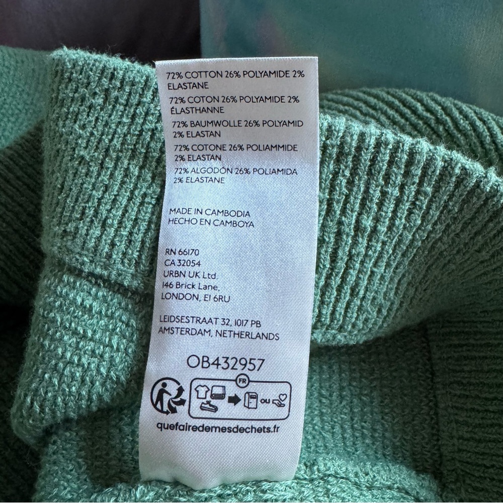 FREE PEOPLE Ottoman Slouchy Tunic Sea Fern Green Size Small - Picture 13 of 13